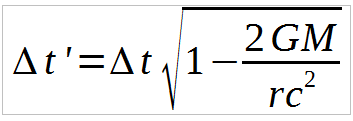gravtimedilationequation
